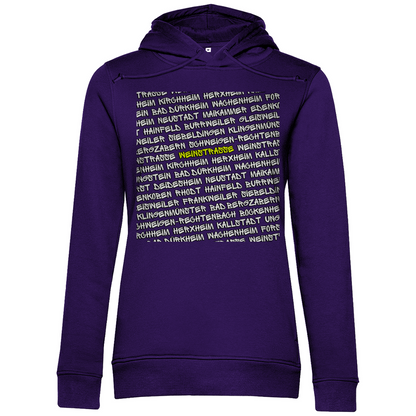 #001 Weinstraße, Damen Premium Bio Hoodie