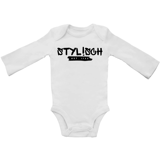 #001 STYLISCH, Baby Premium Bio Bodysuite, Langarm