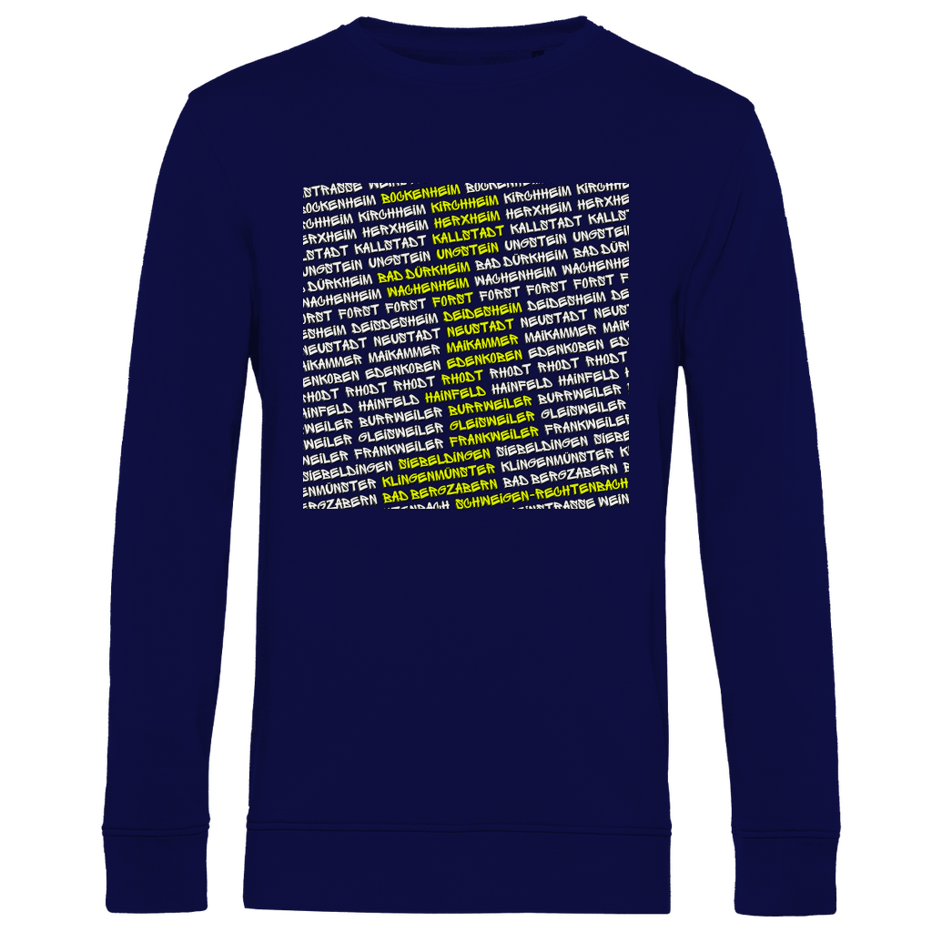 #002 Weinstraße, Herren Premium Bio Sweatshirt