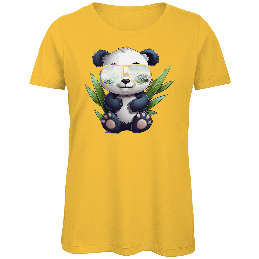 #001 Panda, Damen Premium Bio T-Shirt