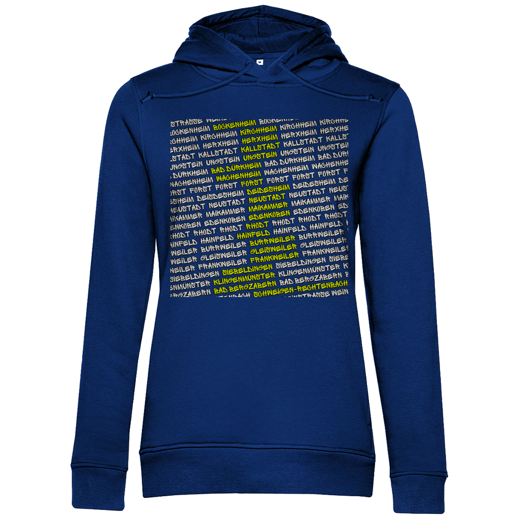 #002 Weinstraße, Damen Premium Bio Hoodie