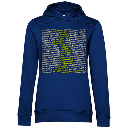 #002 Weinstraße, Damen Premium Bio Hoodie