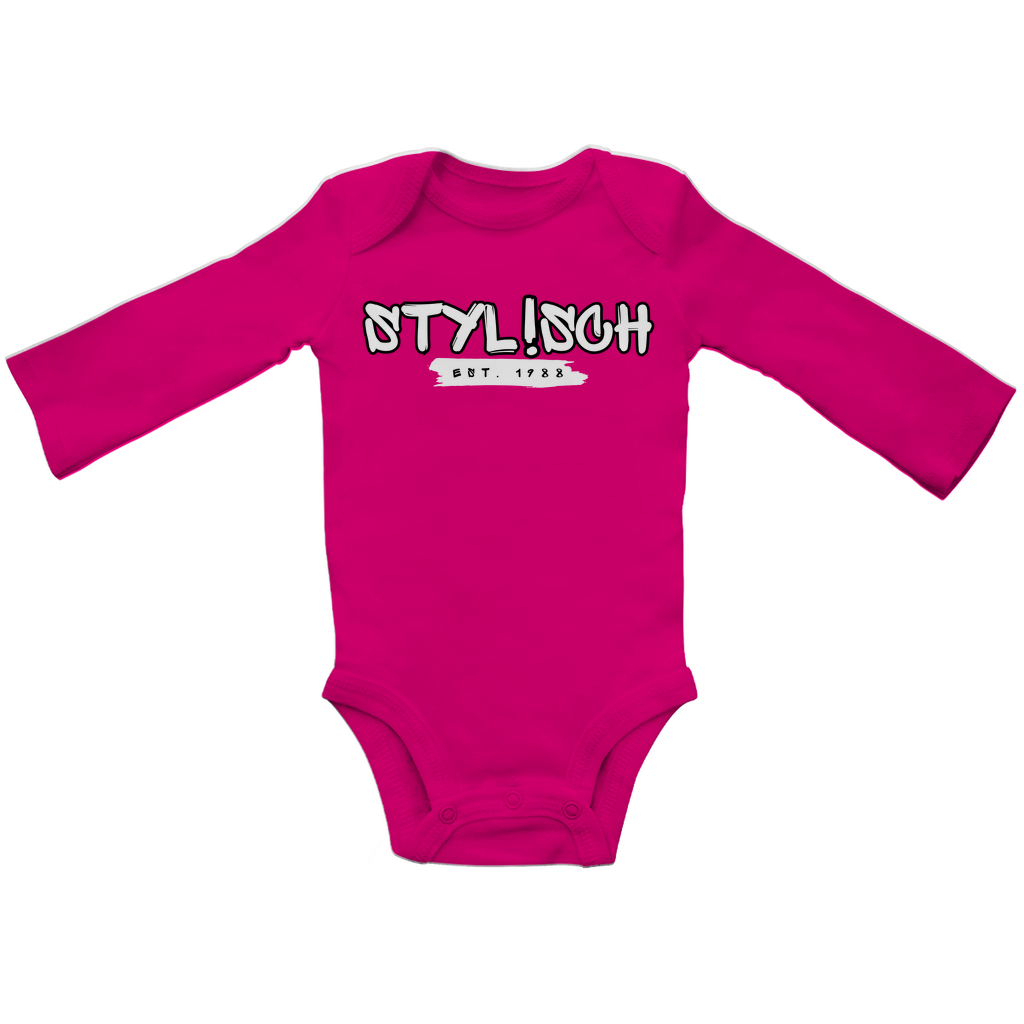 #002 STYLISCH, Baby Premium Bio Bodysuite, Langarm