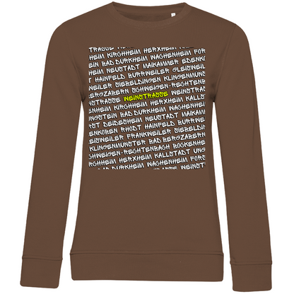 #001 Weinstraße, Damen Premium Bio Sweatshirt