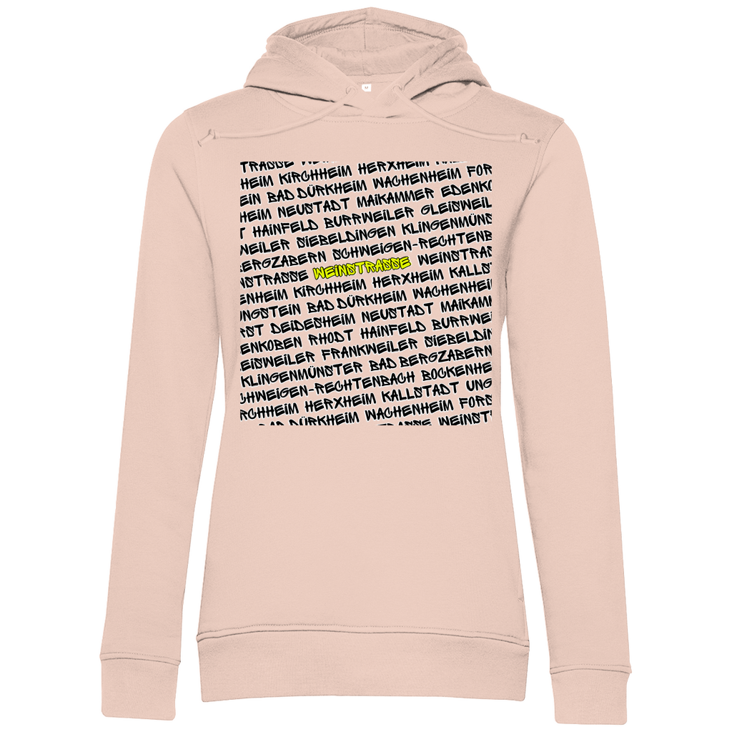 #001 Weinstraße, Damen Premium Bio Hoodie