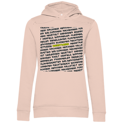 #001 Weinstraße, Damen Premium Bio Hoodie