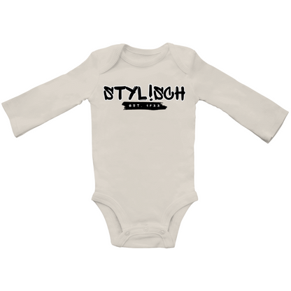 #001 STYLISCH, Baby Premium Bio Bodysuite, Langarm