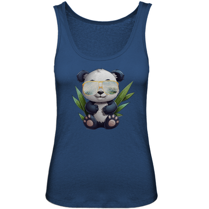 #001 Panda, Damen Premium Organic Tank Top