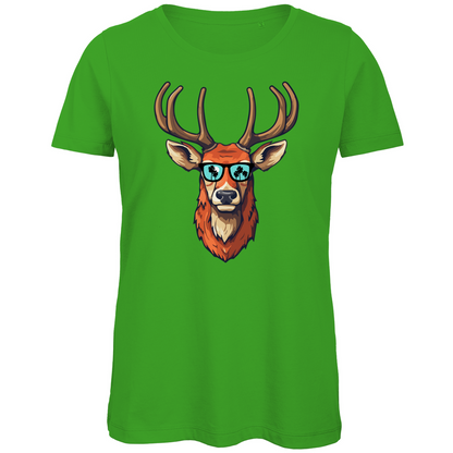 #001 Hirsch, Damen Premium Bio T-Shirt