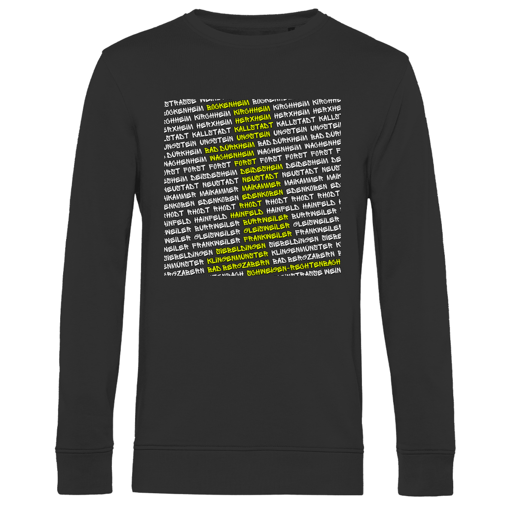 #002 Weinstraße, Herren Premium Bio Sweatshirt