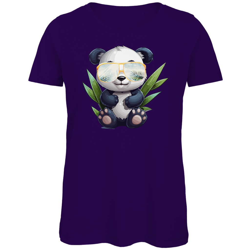 #001 Panda, Damen Premium Bio T-Shirt