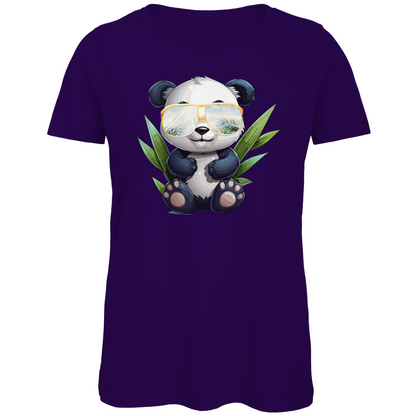 #001 Panda, Damen Premium Bio T-Shirt