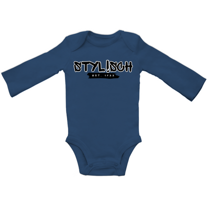 #001 STYLISCH, Baby Premium Bio Bodysuite, Langarm