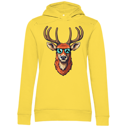 #001 Hirsch, Damen Premium Bio Hoodie