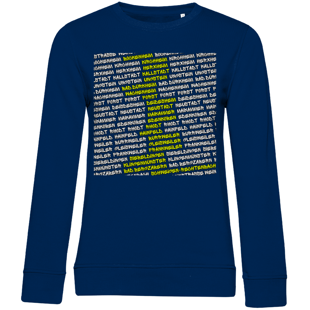 #002 Weinstraße, Damen Premium Bio Sweatshirt