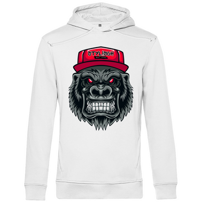 #002 Affe, Herren Premium Bio Hoodie