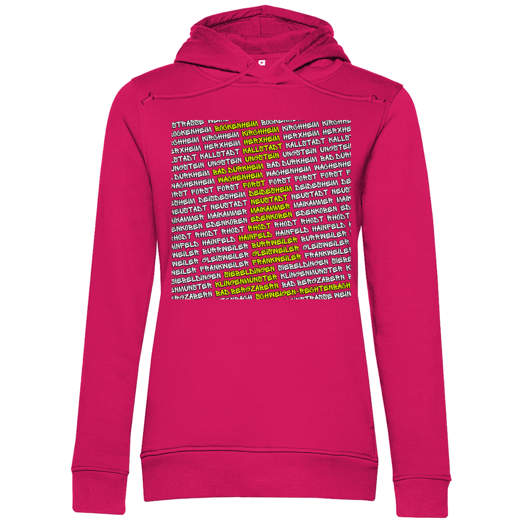 #002 Weinstraße, Damen Premium Bio Hoodie
