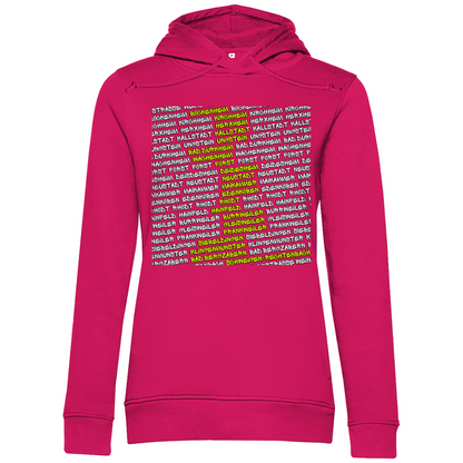 #002 Weinstraße, Damen Premium Bio Hoodie