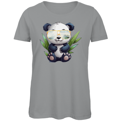 #001 Panda, Damen Premium Bio T-Shirt