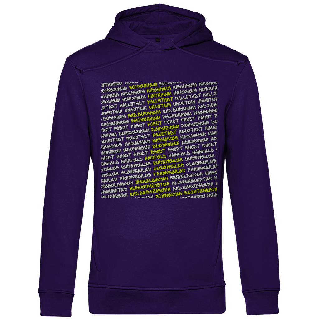 #002 Weinstraße, Herren Premium Bio Hoodie