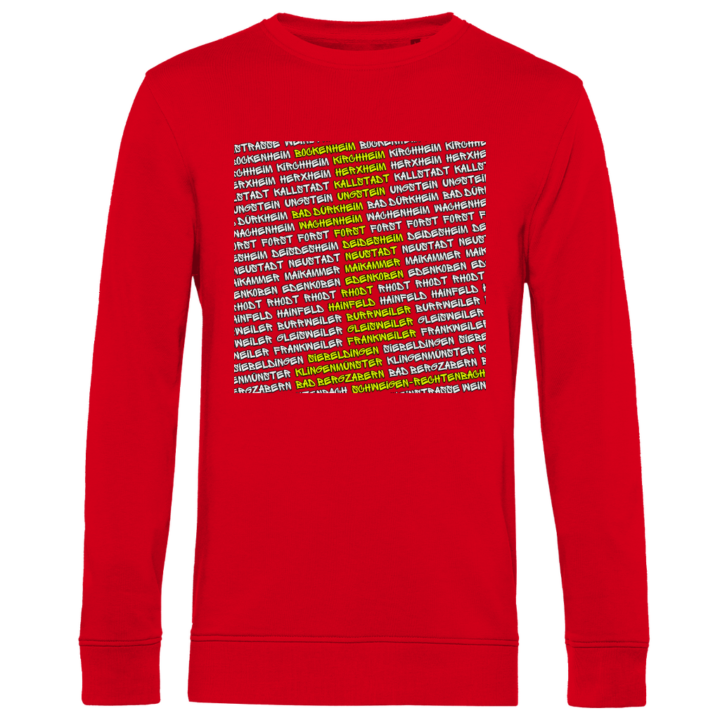 #002 Weinstraße, Herren Premium Bio Sweatshirt