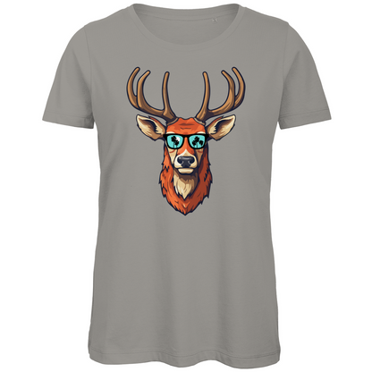 #001 Hirsch, Damen Premium Bio T-Shirt