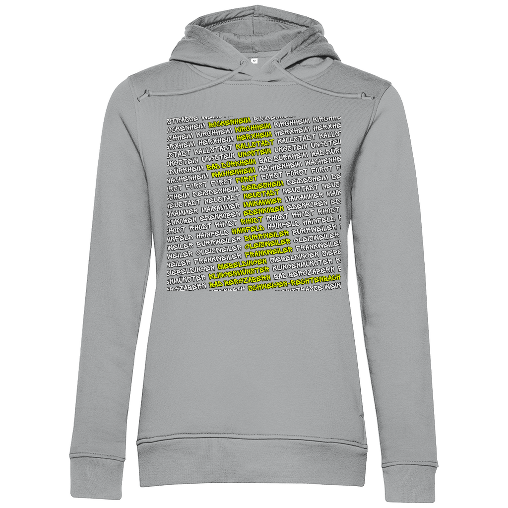 #002 Weinstraße, Damen Premium Bio Hoodie
