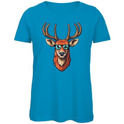 #001 Hirsch, Damen Premium Bio T-Shirt