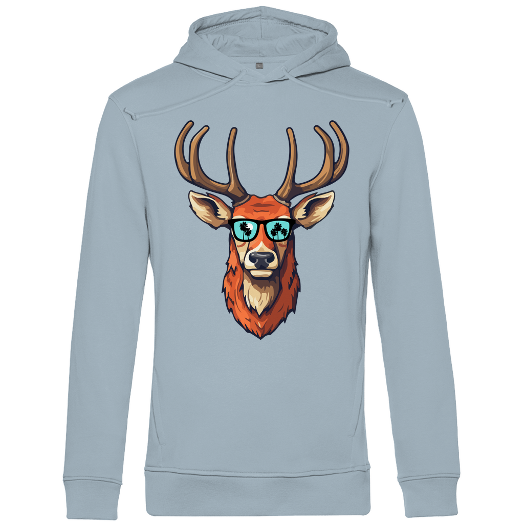 #001 Hirsch, Herren Premium Bio Hoodie