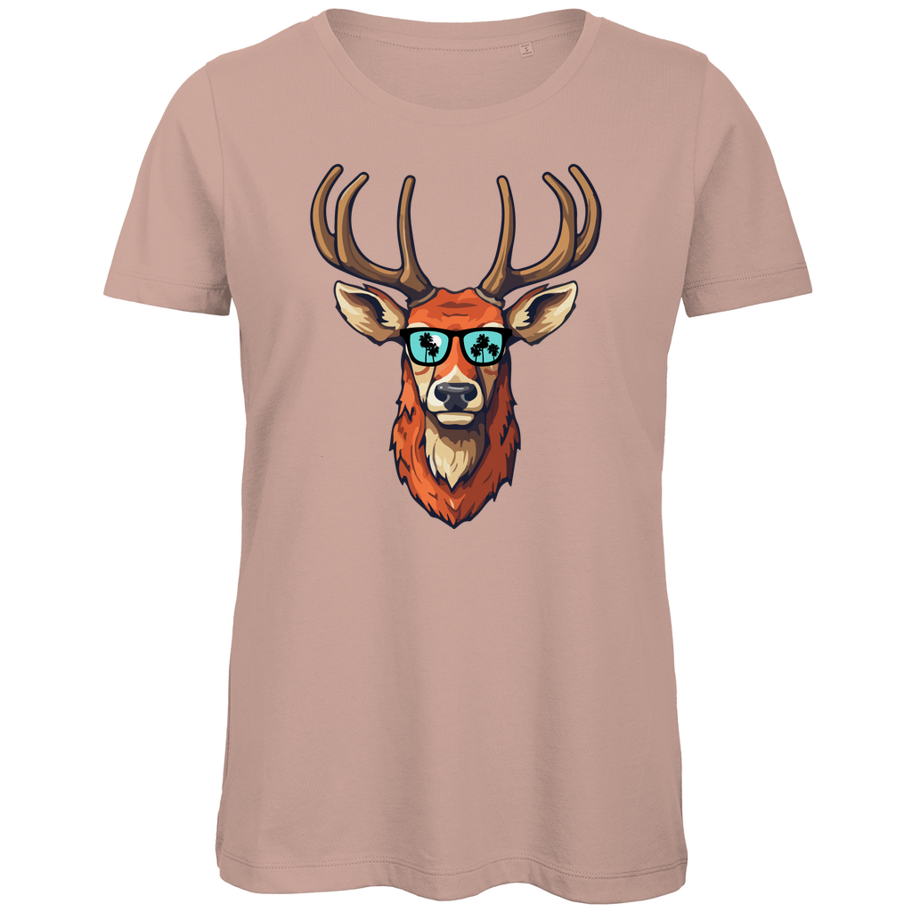 #001 Hirsch, Damen Premium Bio T-Shirt