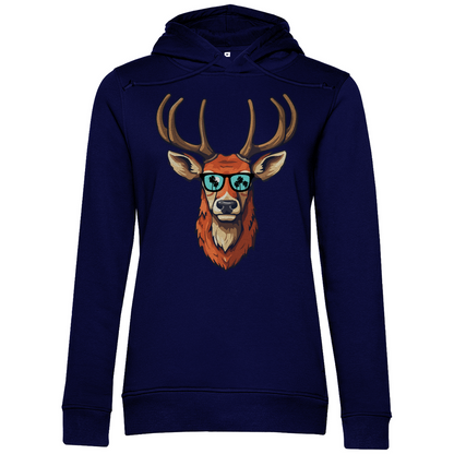 #001 Hirsch, Damen Premium Bio Hoodie