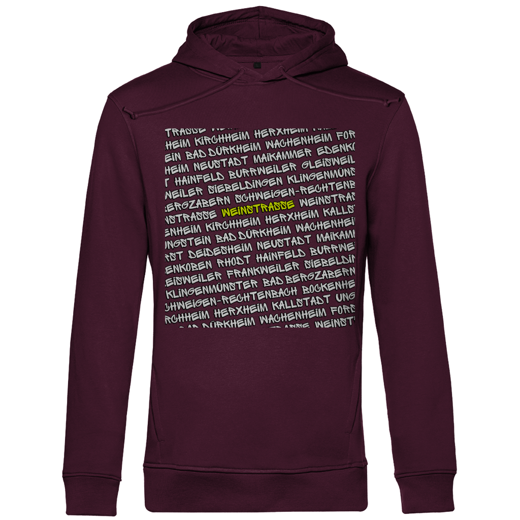 #001 Weinstraße, Herren Premium Bio Hoodie