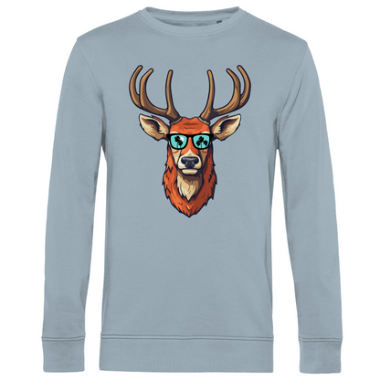 #001 Hirsch, Herren Premium Bio Sweatshirt