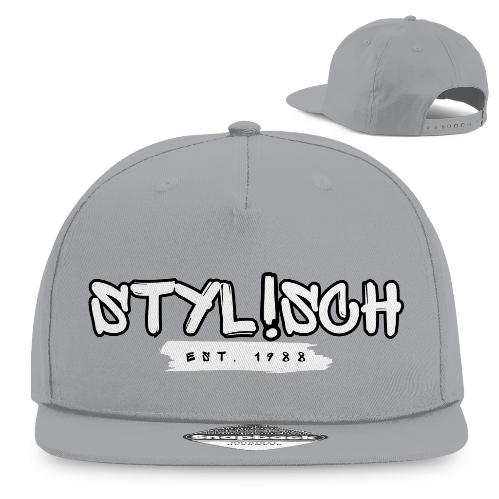 #002 STYLISCH, Snapback Rapper Cap
