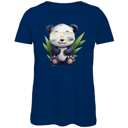 #001 Panda, Damen Premium Bio T-Shirt
