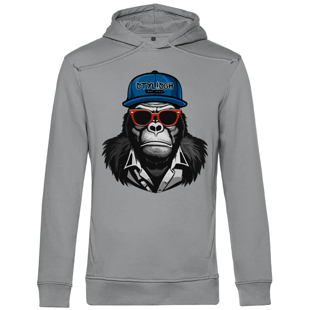 #001 Affe, Herren Premium Bio Hoodie