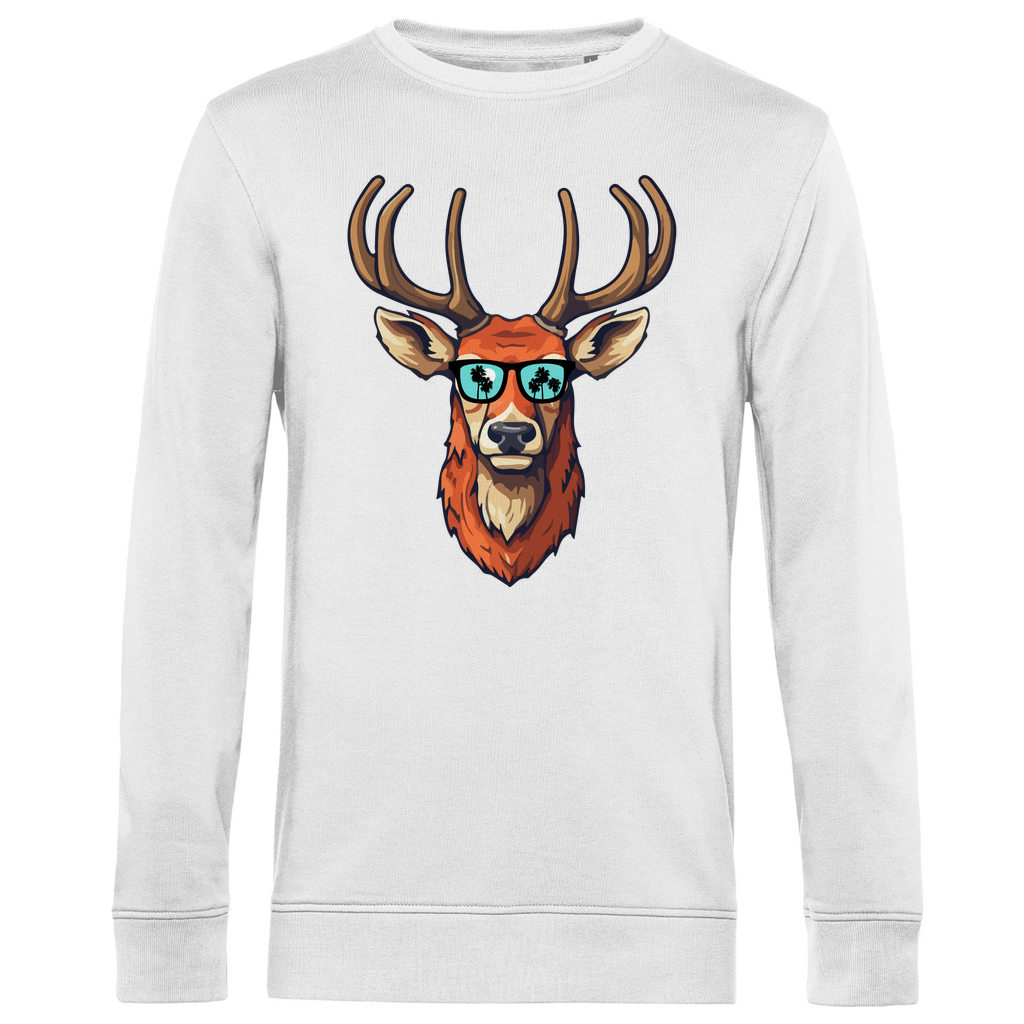 #001 Hirsch, Herren Premium Bio Sweatshirt