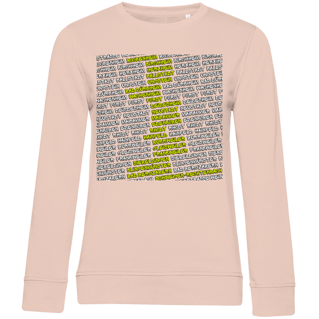 #002 Weinstraße, Damen Premium Bio Sweatshirt