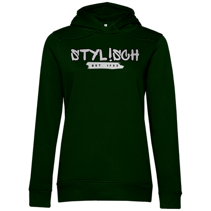 #002 STYLISCH, Damen Premium Bio Hoodie