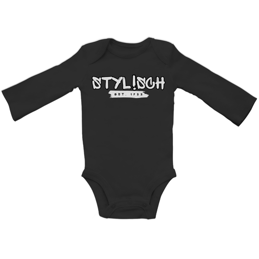 #002 STYLISCH, Baby Premium Bio Bodysuite, Langarm