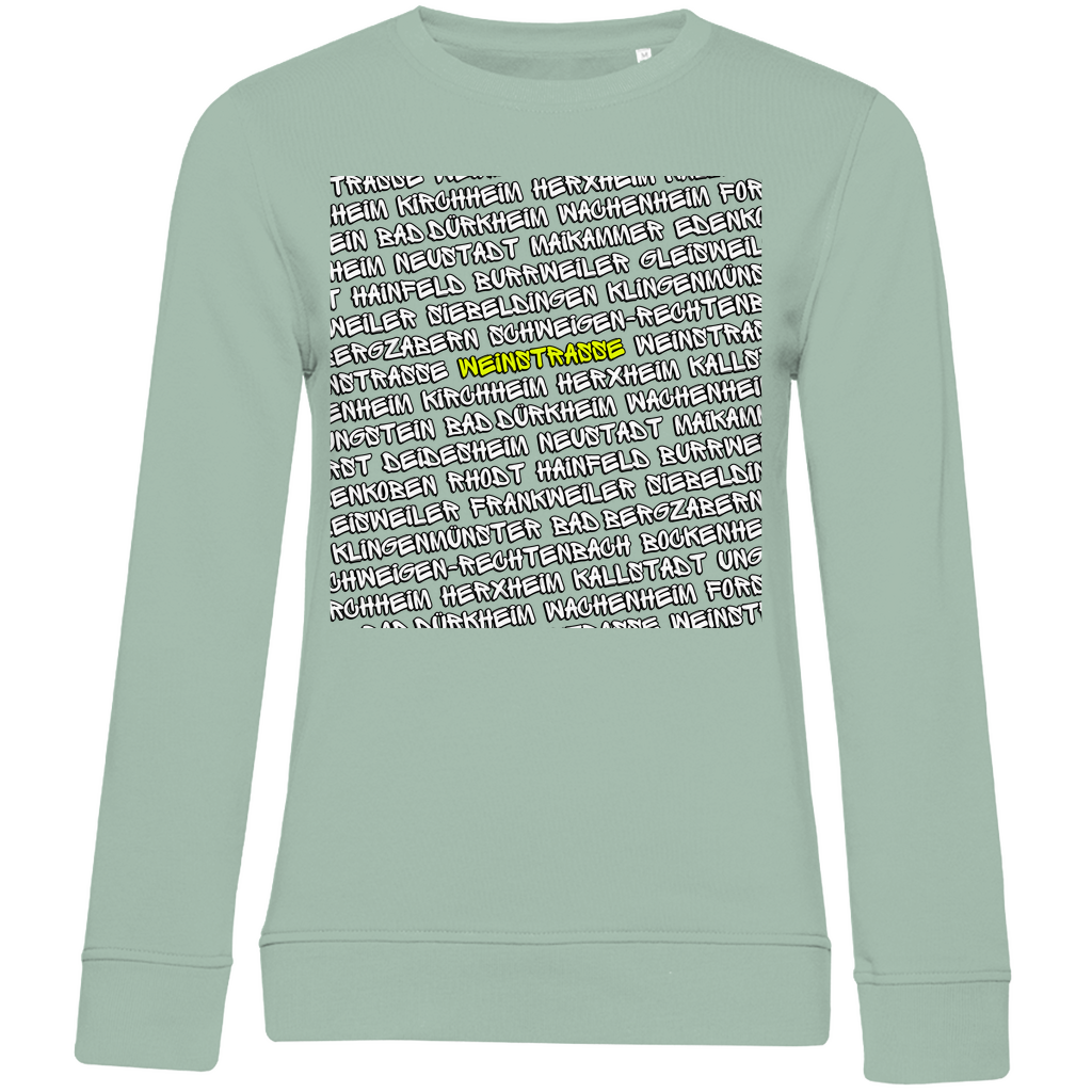 #001 Weinstraße, Damen Premium Bio Sweatshirt