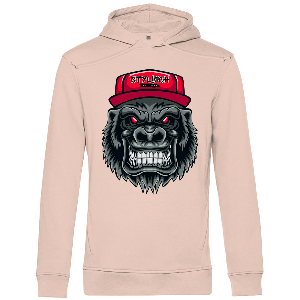 #002 Affe, Herren Premium Bio Hoodie