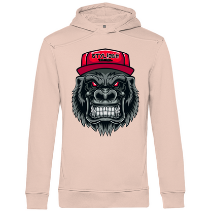 #002 Affe, Herren Premium Bio Hoodie