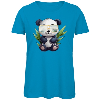 #001 Panda, Damen Premium Bio T-Shirt