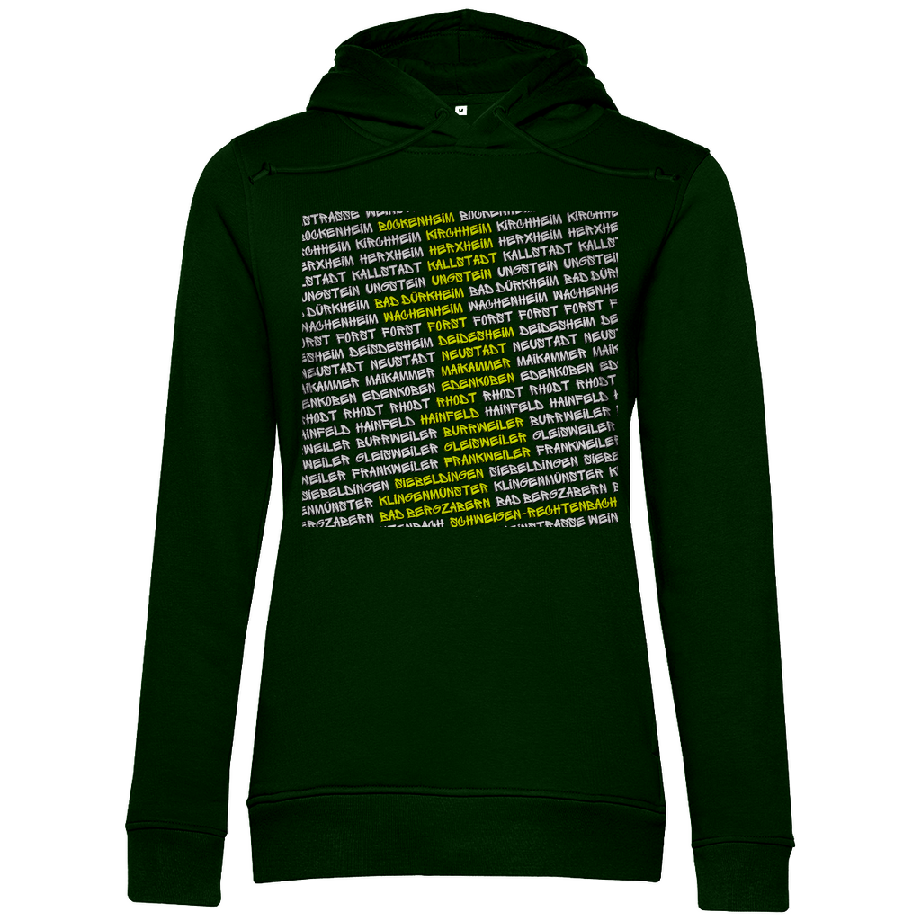 #002 Weinstraße, Damen Premium Bio Hoodie