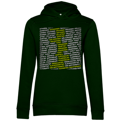 #002 Weinstraße, Damen Premium Bio Hoodie