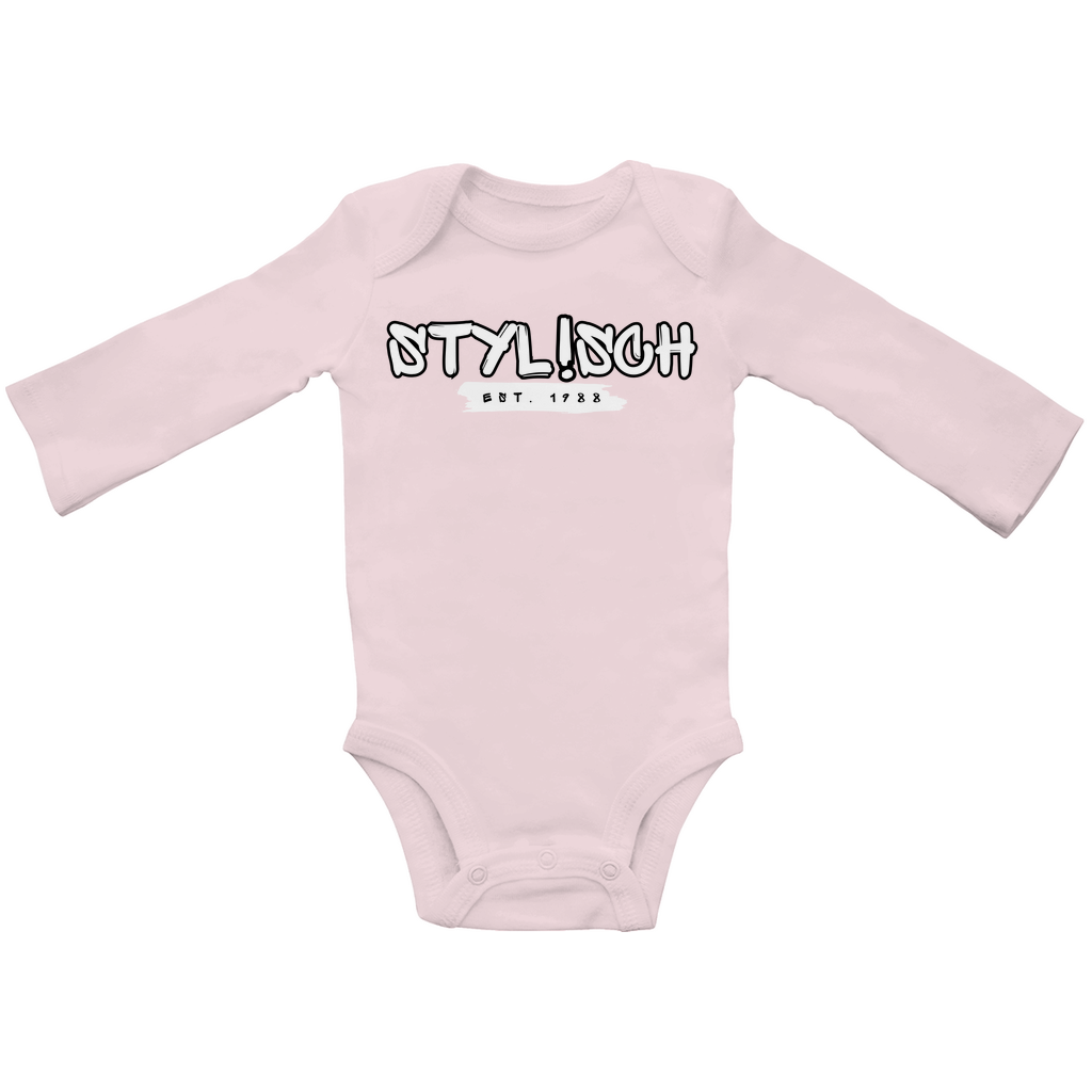 #002 STYLISCH, Baby Premium Bio Bodysuite, Langarm