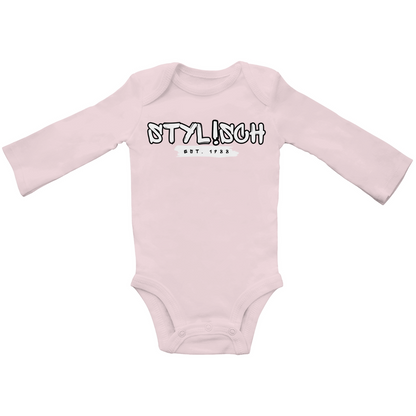#002 STYLISCH, Baby Premium Bio Bodysuite, Langarm